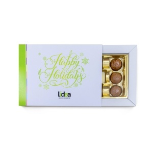 Branded Box with 9 Chocolate Truffles - Img 3