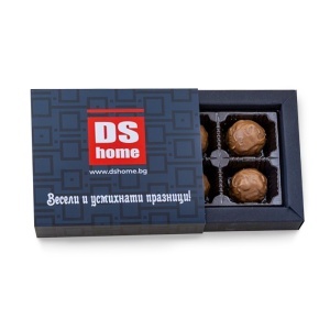 Branded Box with 4 Chocolate Truffles - Img 2