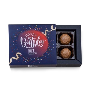 Branded Box with 4 Chocolate Truffles - Img 3