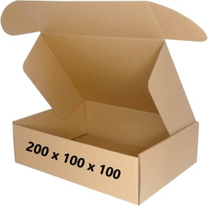 100 buc Cutie carton NATUR 200 x 100 x 100 mm