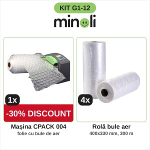 Mașină de folie cu bule de aer CPACK-004 cu reducere 30% + 4 role bule aer - Img 2