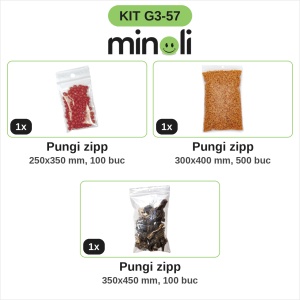 Pungi zipp mari pentru piese și documente – 3 mărimi