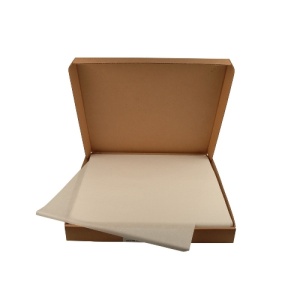 Hartie cerata "pizza" - 27x27cm (kraft) - 1000 coli