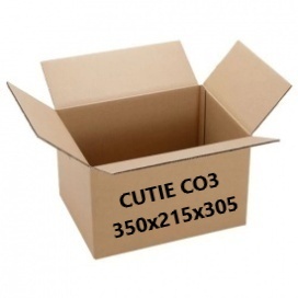 Set 100 buc Cutie carton Natur 350 x 215 x 305 mm