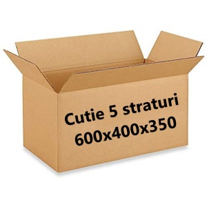 1 buc Cutie carton NATUR 600 x 400 x 350 mm - 5 straturi