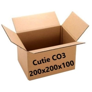 100 buc Cutie carton NATUR 200 x 200 x 100 mm