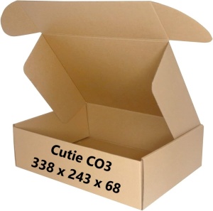 25 buc Cutie carton NATUR 338 x 243 x 68 mm