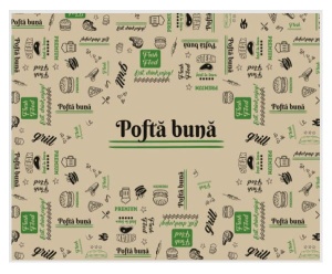 Hartie tava "FRESH" - NATUR 30X40-1000 BUC