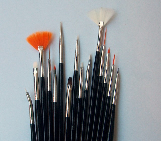 Set 20 Pennelli Pittura Con Punta Rotonda – Setole In Nylon – Per Acrilico, Olio, Acquerello, Nail Art, Dettagli, Roccia