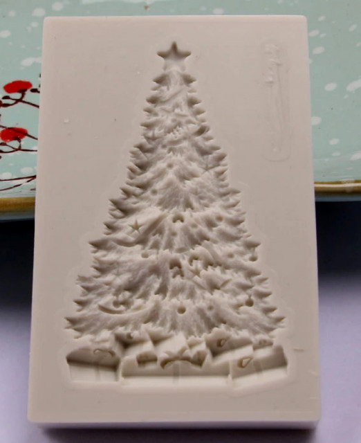 Set Di 4 Stampi In Silicone Per Decorazioni Natalizie – Albero, Campana, Fiocco Di Neve E Zampa Di Gatto, Per Resina E Candele