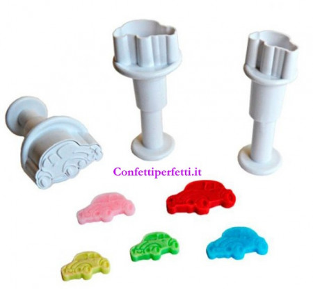 Auto e Macchine. Set di 3 mini stampi