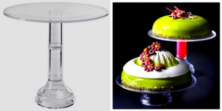 Alzata per torte con Liquido Colorato !! Modecor