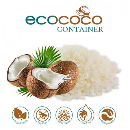 EcoCoco per Contenitori Cera di Cocco per Candele