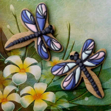 Libellula. Tagliapasta Stampo in metallo.