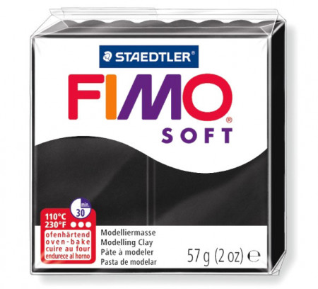 Nero. Fimo Soft. Pasta modellabile Termoindurente