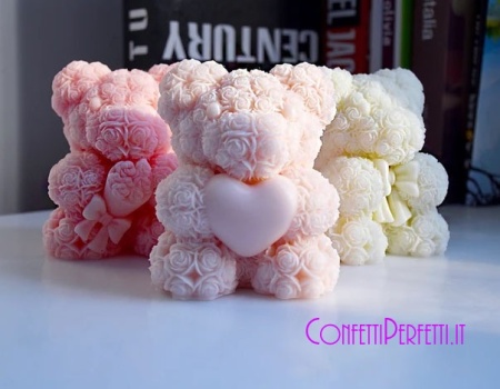 Stampo In PVC Per Sapone E Bombe Da Bagno - 4 Cavità Croce Maltese Con Rose - L21 - 3