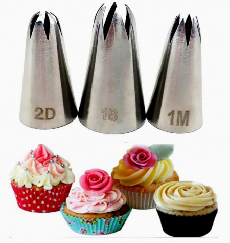 Beccuccio 1M 1B e 2D. Set di 3 Beccucci Extra Large