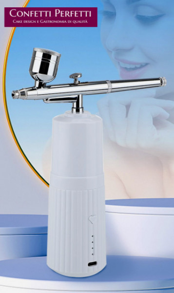 Kit Aerografo Portatile Senza Fili – Compressore USB Ricaricabile Per Unghie, Torte, Tatuaggi E Modellismo - 2