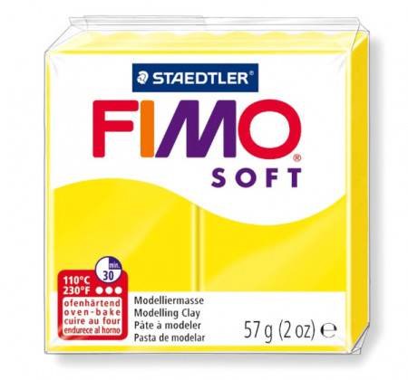 Giallo Limone. Fimo Soft. Pasta modellabile Termoindurente