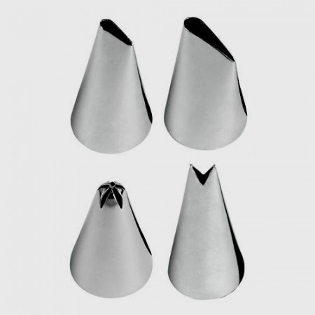Beccuccio 102 104 224 e 352. Set di 4 Beccucci Extra Large. Wilton