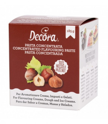 Crema di Nocciola Piemonte. Aroma in pasta Concentrata per aromatizzare creme, impasti e gelati. Decora