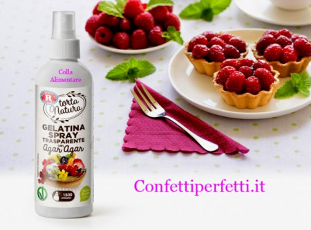 Gelatina trasparente per Frutta. Colla Trasparente e con Agar Agar