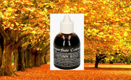 Oro d'Autunno 60 ml. Colorante liquido anche per Aerografo. Sugarflair