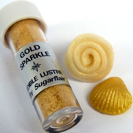 Oro perlescente. Sparkles Ultimate Gold. Sugarflair