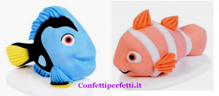 Set dei Pesciolini Dory e Nemo in pasta di zucchero. Modecor