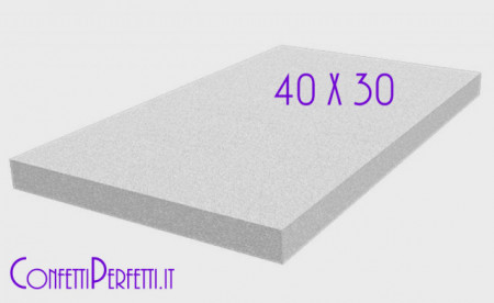 Base Rettangolare 40 x 30 Altezza 5 cm. Dummy. Basi in polistirolo