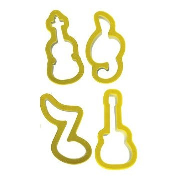 Set Di 20 Sagome In Legno Di Pioppo A Forma Di Chitarra E Violino, Mini Strumenti Musicali Per Decorazione E Fai Da Te, 5.5x2 Cm