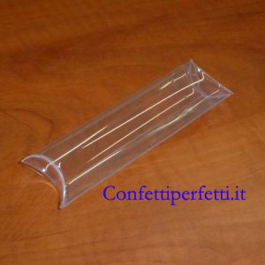 Set di 12 Tubi in PVC trasparenti 50x50x20 mm.