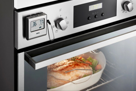 Termometro Magnetico digitale con Sonda. In acciaio Inox