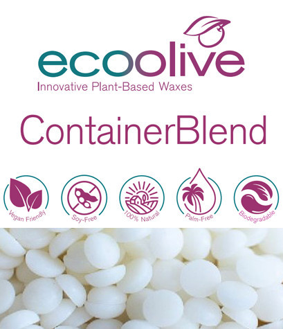 CONTENITORI. Cera Eco Olive Blend con oliva per Candele