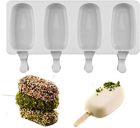 Stampo Ghiaccioli Stampo Per Ghiaccioli In Silicone - 2 Stampini Con Bastoncini Colorati, Per Gelati Fatti In Casa Stampo Per Ghiaccioli Colorati