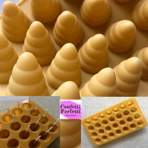 28 Coni con Stecca. Stampo in silicone