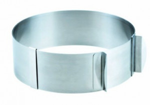 Anello Altezza 6 cm Cornice Regolabile in metallo per torte. - Img 2