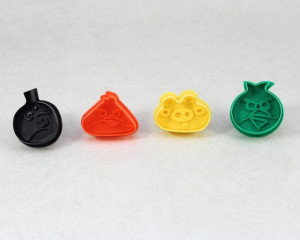 Angry Birds. Set 4 Stampi espulsione Tagliapasta di varie misure. - Img 3