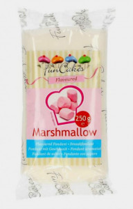 Aromatizzata Marshmallow. Pasta di zucchero Bianca FunCakes. 250 gr.