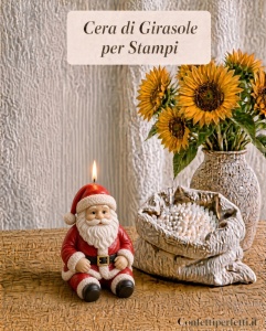 Cera di girasole extra bianca per candele in stampi
