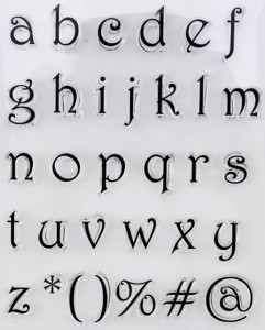 Corsivo Rossetti Script Lettere Minuscole a Timbro trasferibili da dipingere