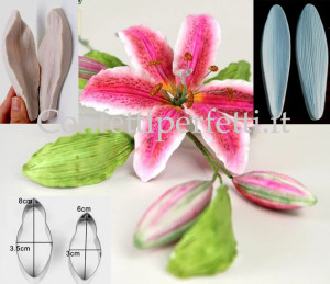 stampo silicone giglio