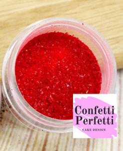 glitter rosso
