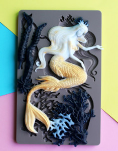HomeSoGood 2 Stampo In Silicone A Tema Marino - Conchiglie E Stelle Per Torte, Cioccolato E Fimo