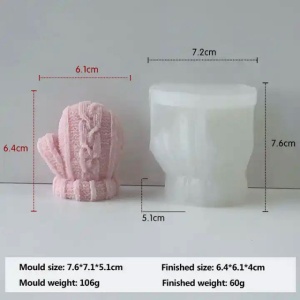 Guanto stampo silicone natale candela