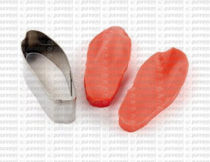 stampo silicone petalo Magnolia con cutter in metallo per decorazioni