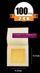 Foglia Oro 24 carati Edibile per Alimenti