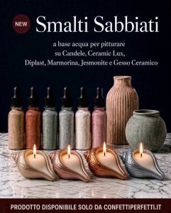 Smalti sabbiati a base acqua per gesso e candele 20 ml