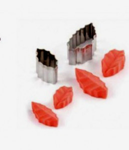 Foglia Agrifoglio 4 Venatori in silicone