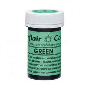 Verde. Colorante Naturale al 100% in pasta. Sugarflair NatraDi